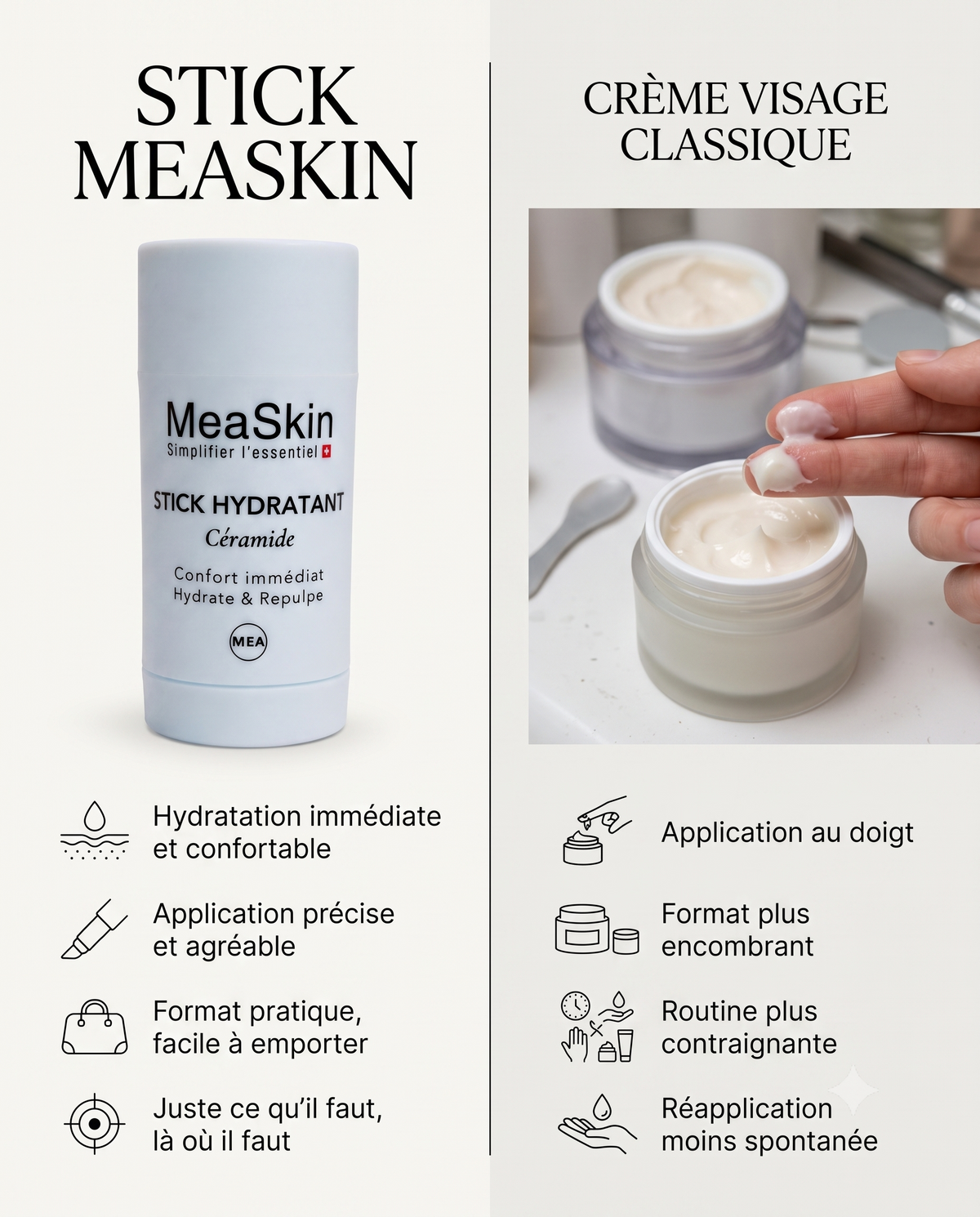 Stick hydratant visage | Hydratation visage quotidienne – MeaSkin